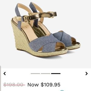 COLE HAAN Hart Wedge Sadals 7.5B